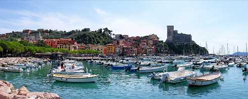 Lerici Lerici - Liguria - Italy - Ligurian Sea - Riviera - Port - Boat - Yacht - Gulf - Colorful - Summer - Beach - Outlook -...