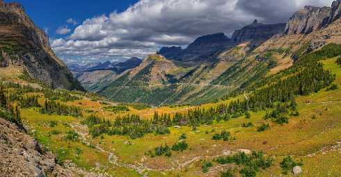 Logan Pass Logan Pass - Glacier National Park - Montana - USA - Panoramic - Landscape - Photography - Photo - Print - Nature -...